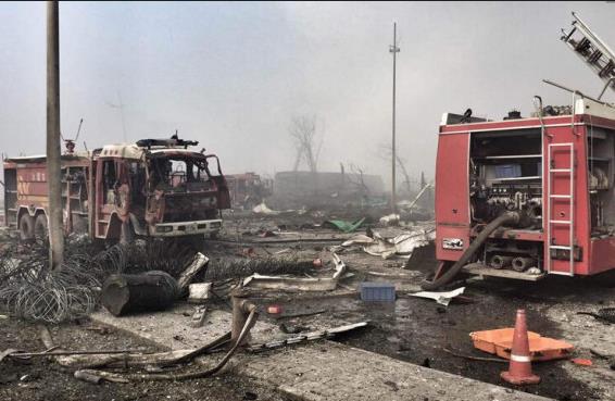 天津爆炸現(xiàn)場